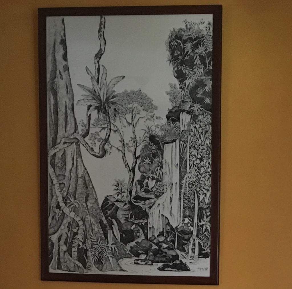 Grand Et Joli Tableau A L Encre De Chine Victor Lefay 1998 Big Ce