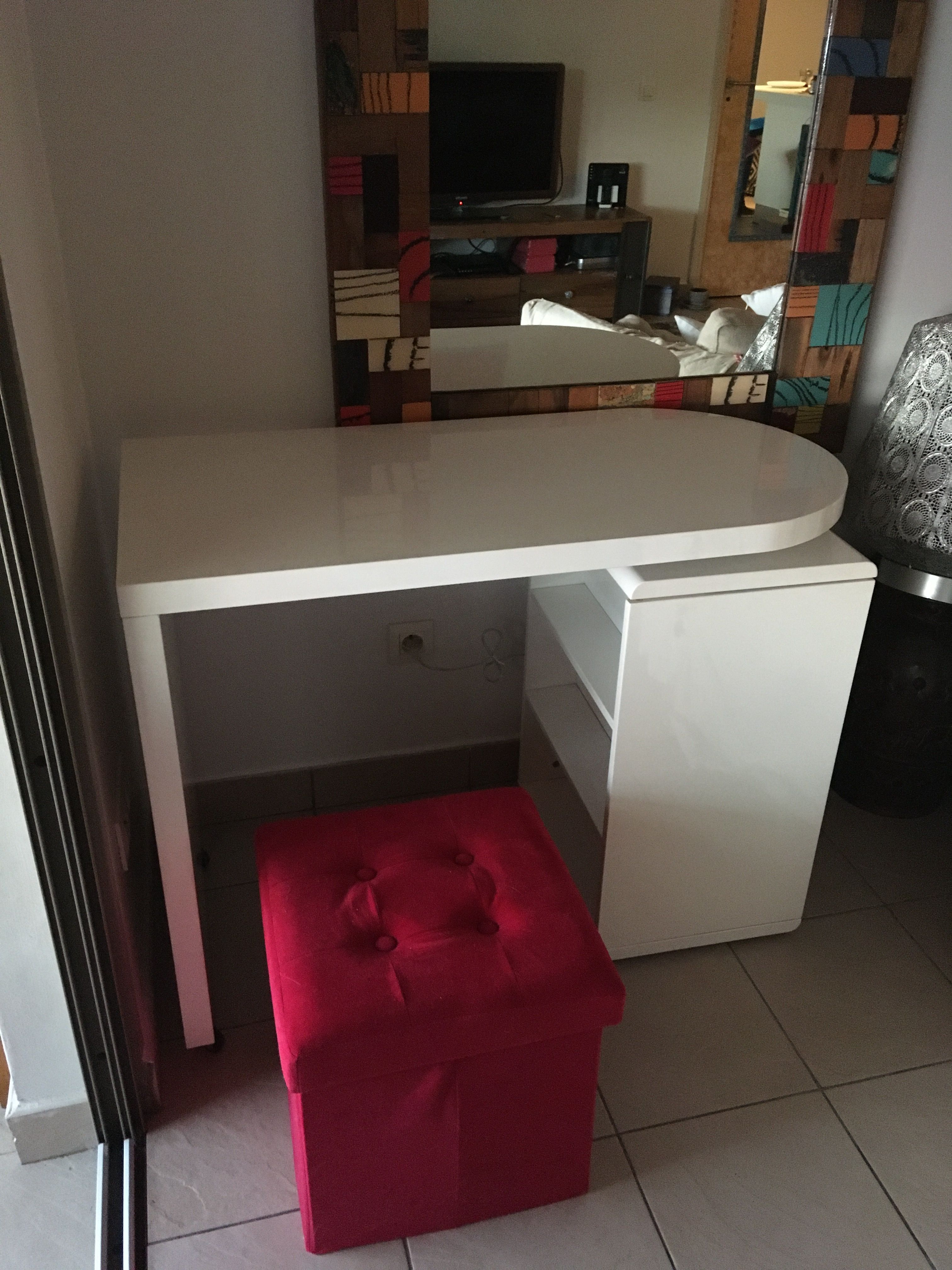 bureau d appoint ou enfant laqu blanc BIG-CE